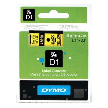 DYMO 43618 (S0720790) DirectLabel-etikettes, 6mm x 7m