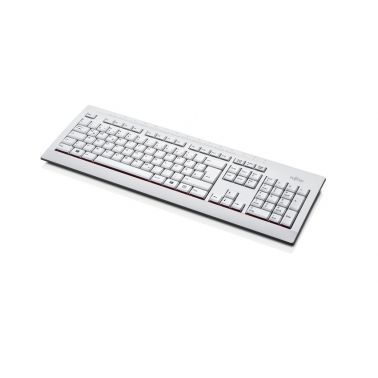 Fujitsu KB521 keyboard USB QWERTY Finnish, Swedish Grey