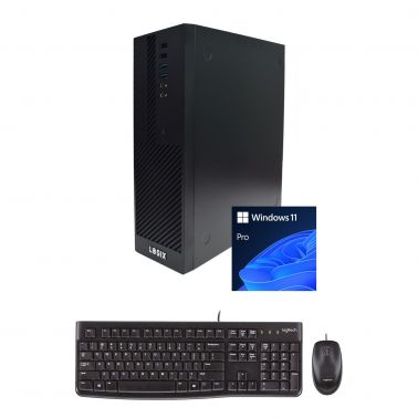 LOGIX 12th Gen Intel Core i5 6 Core Small Form Factor SFF Business PC with 16GB RAM, 500GB SSD, Windows 11 Pro, Keyboard, Mouse & 3 Year Warranty