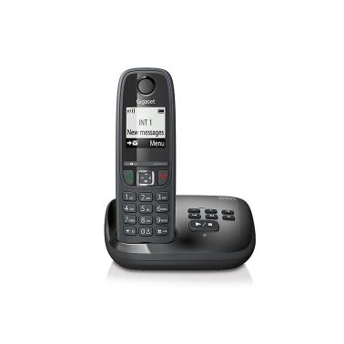 Gigaset AS405A Analog/DECT telephone Black Caller ID