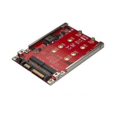 StarTech.com Dual-Slot M.2 Drive to SATA Adapter for 2.5" Drive Bay - RAID