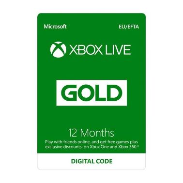 Microsoft XBOX Live Gold 12 Months Membership Card