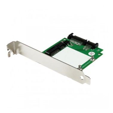 StarTech.com SATA to mSATA SSD Adapter w/ Full and Low Profile Brackets �� SATA to Mini SATA Converter Card