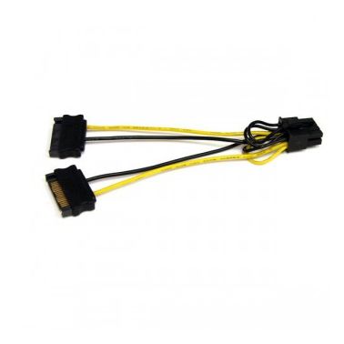 StarTech.com 6in SATA Power to 8 Pin PCI Express Video Card Power Cable Adapter