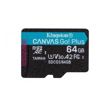 Kingston Technology Canvas Go! Plus memory card 64 GB MicroSD Class 10 UHS-I