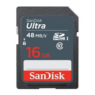 Sandisk ULTRA memory card 16 GB SDHC Class 10