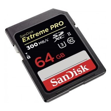 Sandisk Extreme PRO, 64 GB memory card SDXC Class 10 UHS-II