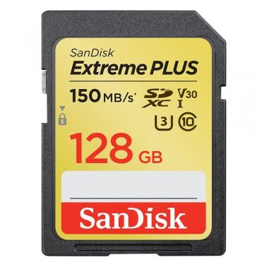 Sandisk Extreme PLUS memory card 128 GB SDXC Class 3 UHS-I