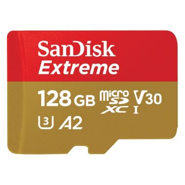 Sandisk 128GB Extreme microSDXC memory card Class 10