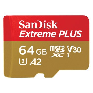 Sandisk 64GB Extreme Plus microSDXC memory card Class 10