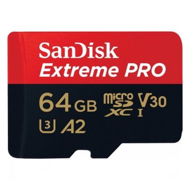 Sandisk 64GB Extreme Pro microSDXC memory card Class 10