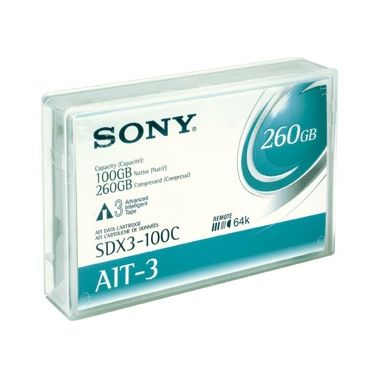 Sony DATA CARTRIDGE AIT-3 100GB 230M Blank data tape