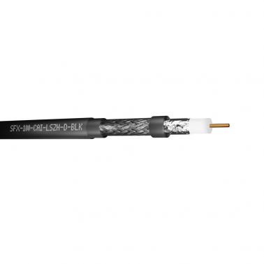 Securi-Flex SFX/100-CAI-LSZH-D-BLK-100 coaxial cable 100 m Black