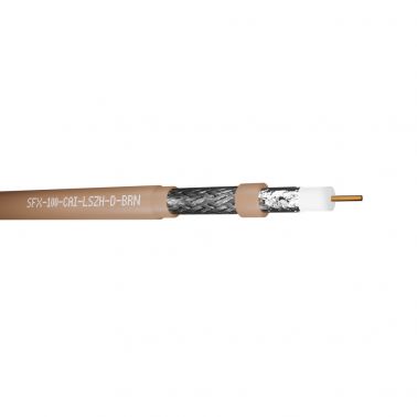 Securi-Flex SFX/100-CAI-LSZH-D-BRN-250 coaxial cable 250 m Brown