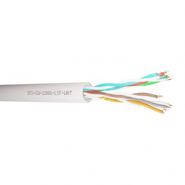 Securi-Flex SFX/CW1308-6-LSF-WHT-100 telephone cable 100 m White