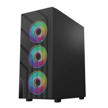 VIDA SIROCCO-BLK computer case Tower Black