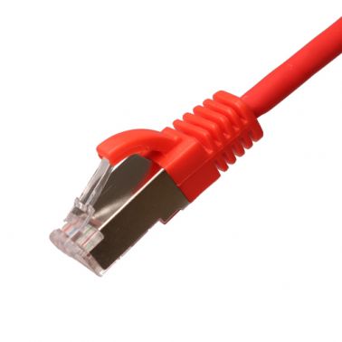 Cablenet 4m Cat6a RJ45 Red U/FTP LSOH 30AWG Slim Snagless Booted Patch Lead