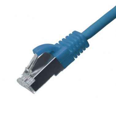 Cablenet 1m Cat6a RJ45 Blue U/FTP LSOH 30AWG Slim Snagless Booted Patch Lead