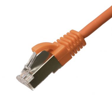 Cablenet 2m Cat6a RJ45 Orange U/FTP LSOH 30AWG Slim Snagless Booted Patch Lead