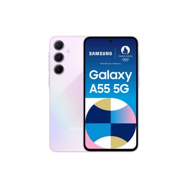 Samsung Galaxy A55 5G 16.8 cm (6.6") Hybrid Dual SIM Android 14 USB Type-C 8 GB 128 GB 5000 mAh Lilac