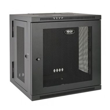 Tripp Lite 10U Wall-Mount Server Rack Enclosure Cabinet with Hinged Back, Low Profile and Switch-Depth