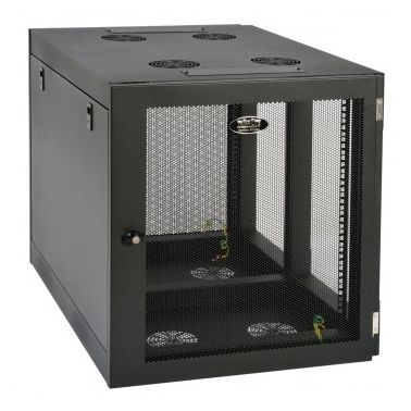 Tripp Lite SmartRack 12U Heavy-Duty Low-Profile Server-Depth Side-Mount Wall-Mount Rack Enclosure Cabinet