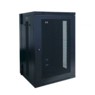 Tripp Lite 18U SmartRack Low-Profile Wall-Mount Rack Enclosure Cabinet, Switch-Depth, Hinged Back