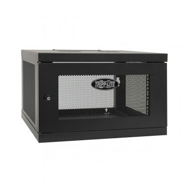 Tripp Lite SmartRack 6U Low-Profile Switch-Depth Knock-Down Wall-Mount Rack Enclosure Cabinet