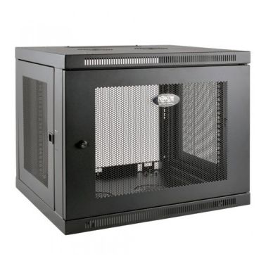 Tripp Lite 9U SmartRack Low-Profile Wall-Mount Rack Enclosure Server Cabinet Switch-Depth-Plus