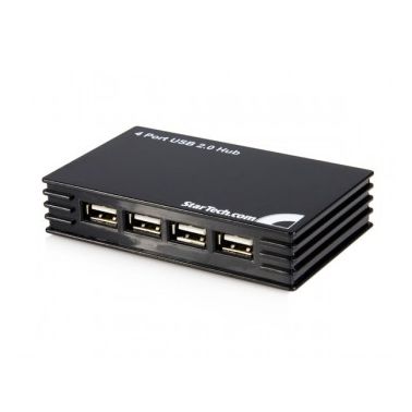 StarTech.com 4 Port USB 2.0 Hub 480 Mbit/s Black