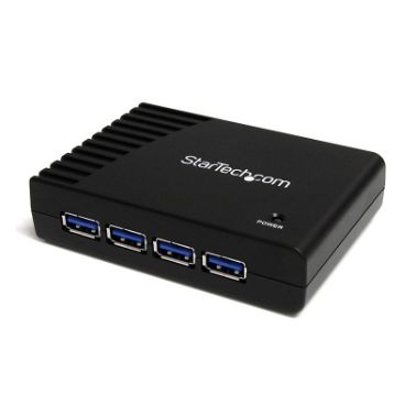 StarTech.com 4 Port Black SuperSpeed USB 3.0 Hub