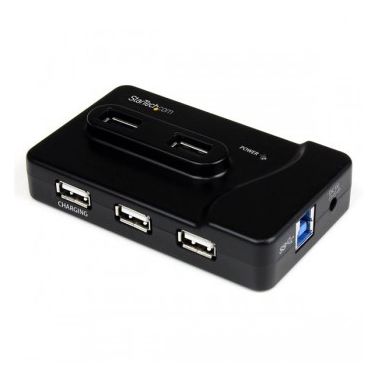 StarTech.com 6 Port USB 3.0 / USB 2.0 Combo Hub with 2A Charging Port �� 2x USB 3.0 & 4x USB 2.0