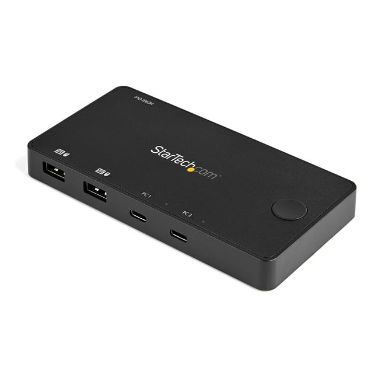 StarTech.com 2 Port USB C KVM Switch - 4K 60Hz HDMI - Compact Dual Port UHD USB Type C Desktop Mini 