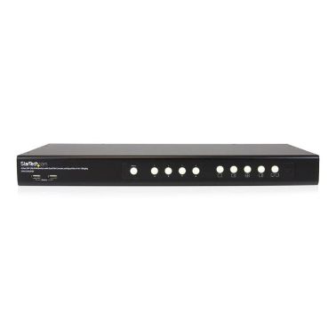 StarTech.com 4 Port DVI USB KVM Switch with Dual DVI Console and Quad-View 4-in-1 Display