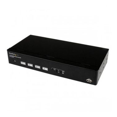 StarTech.com 4 Port USB VGA KVM Switch with DDM Fast Switching Technology and Cables