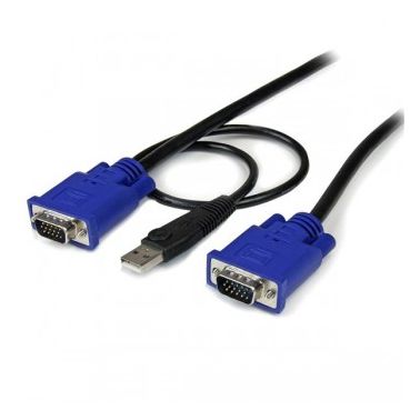 StarTech.com 15 ft 2-in-1 Ultra Thin USB KVM Cable