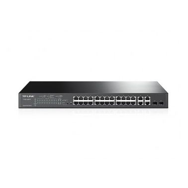 TP-LINK T1500-28PCT network switch Managed L2 Fast Ethernet (10/100) Black 1U Power over Ethernet (PoE)