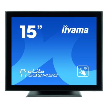 iiyama ProLite T1532MSC-B5AG touch screen monitor 38.1 cm (15") 1024 x 768 pixels Black