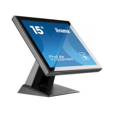 iiyama ProLite T1532MSC-B5X touch screen monitor 38.1 cm (15") 1024 x 768 pixels Black Multi-touch