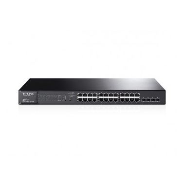 TP-LINK JetStream 24-Port Gigabit Smart Managed L2/L3 Gigabit Ethernet (10/100/1000) Black 1U Power over Ethernet (PoE)