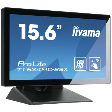 iiyama ProLite T1634MC-B8X computer monitor 39.6 cm (15.6") 1920 x 1080 pixels Full HD LED Touchscreen Multi-user Black