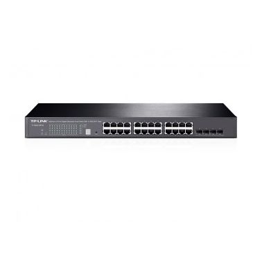 TP-LINK JetStream 24-Port Gigabit Stackable Smart Network Switch with 4 10GE SFP+ Slots