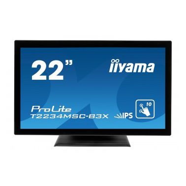 iiyama ProLite T2234MSC-B3X touch screen monitor 54.6 cm (21.5") 1920 x 1080 pixels Black Multi-touch Tabletop
