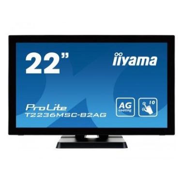 iiyama ProLite T2236MSC touch screen monitor 54.6 cm (21.5") 1920 x 1080 pixels Black Multi-touch