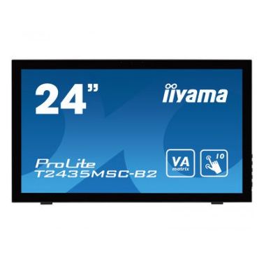 iiyama ProLite T2435MSC-B2 touch screen monitor 59.9 cm (23.6") 1920 x 1080 pixels Black Multi-touch