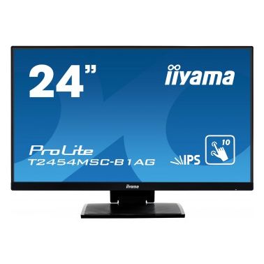 iiyama ProLite T2454MSC-B1AG touch screen monitor 60.5 cm (23.8") 1920 x 1080 pixels Black Multi-touch Multi-user