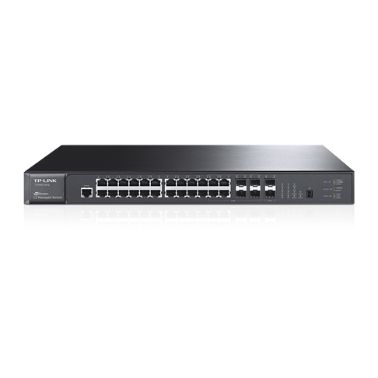 TP-LINK JetStream 28-Port Gigabit Stackable L3 Managed Network Switch