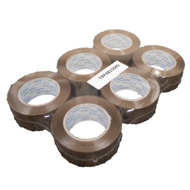 AP Pk 6 Buff BOPP Tape 48mm  150m  45mu TBP4815035