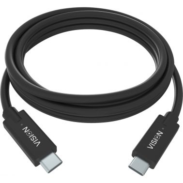 Vision TC 2MUSBC/BL USB cable 2 m USB 3.2 Gen 1 (3.1 Gen 1) USB C Black