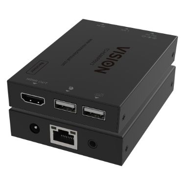 Vision HDMI-over-IP Receiver AV receiver Black